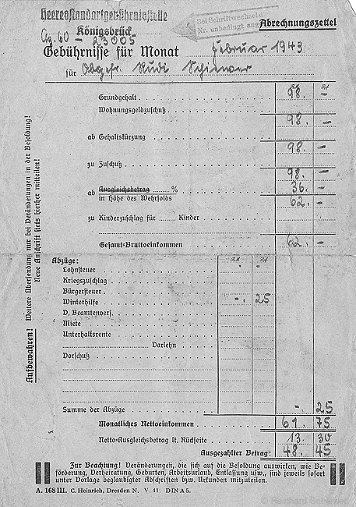 Personalunterlagen Schiewer, Rudi