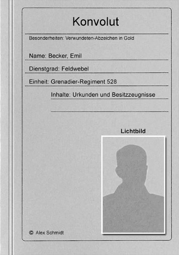 Becker, Emil Konvolut