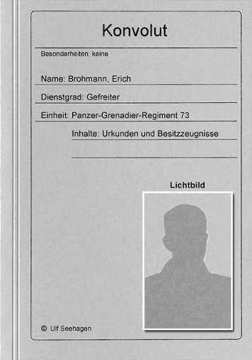Brohmann, Erich Konvolut