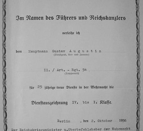Dienstauszeichnung 1. Klasse