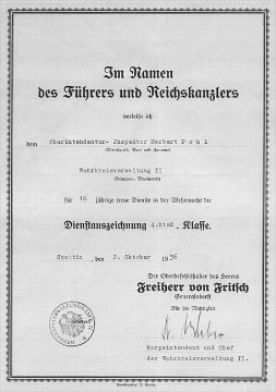 Verleihungsurkunde HE 1