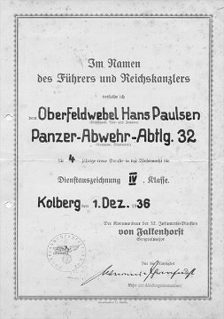 Verleihungsurkunde HE 2