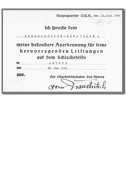Anerkennungsurkunde HE 1