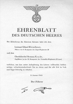 Ehrenblatt HE 1