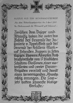 Wehrmachtbericht HE 1