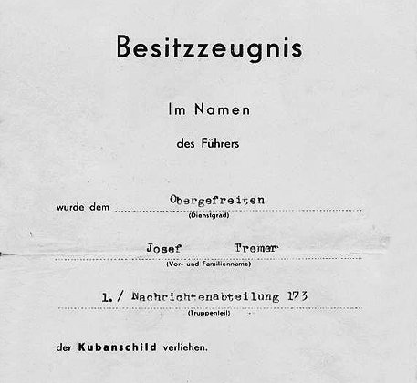 Besitzzeugnisse