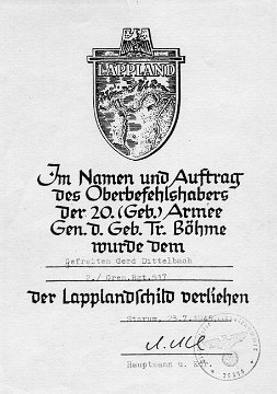 Verleihungsurkunde HE 1