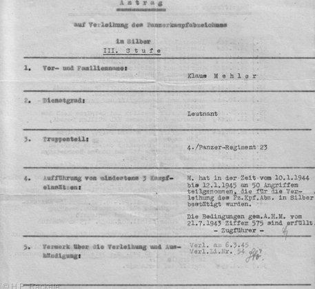 Verleihungsanträge