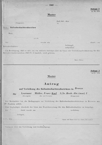 Ballonbeobachterabzeichen Heer