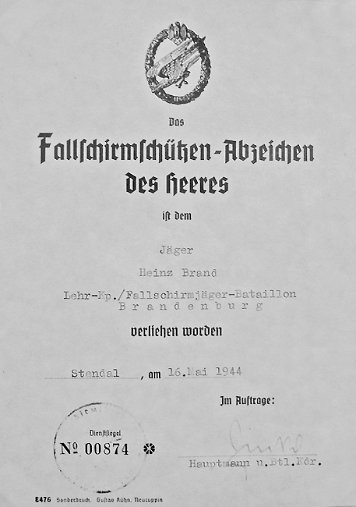 Fallschirmschützenabzeichen Heer