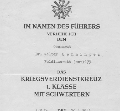 Kriegsverdienstkreuz 1. Klasse