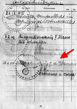 Soldbuch-Eintrag HE 2