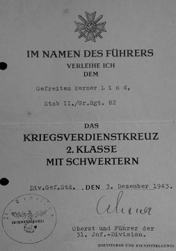 Verleihungsurkunde HE 2