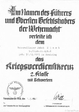 Verleihungsurkunde HE 3