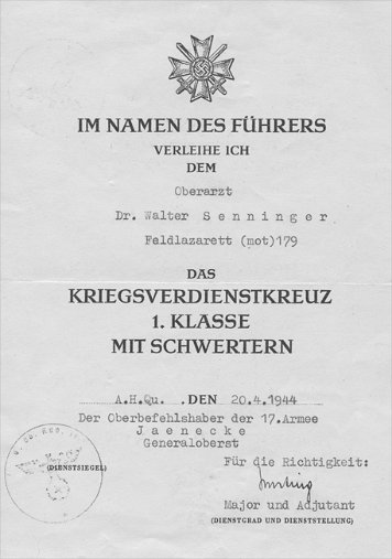 Kriegsverdienstkreuz 1. Klasse Heer
