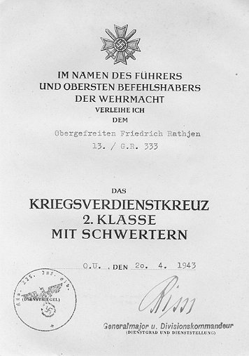 Kriegsverdienstkreuz Heer