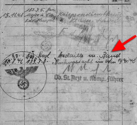 Soldbuch-Einträge