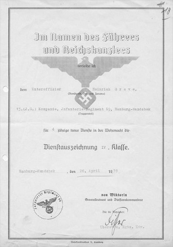 Dienstauszeichnung Heer
