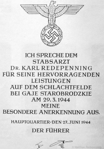 Ehrenblätter und Listen Heer