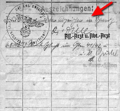 Soldbuch-Einträge