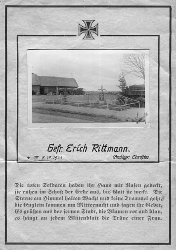 Rittmann, Erich Gedenkblatt