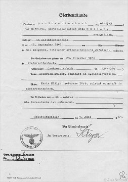Sterbeurkunde HE 1
