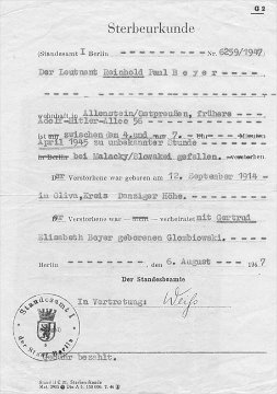 Sterbeurkunde HE 2