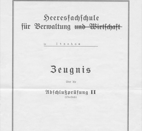 Lehrgangszeugnisse